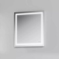 Зеркало для ванной AM.PM Gem M91AMOX0651WG38 Gem, зеркало настенное с контурной LED-подсветкой, 65 см серебро