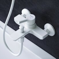 Змішувач до ванни AM.PM X-Joy S F85B10033 X-Joy S змішувач для ванни/ душу, білий білий - Фото 4