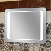 Дзеркало для ванної Бусел Lux 800х600 хром - Фото 2