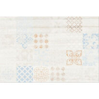 Плитка Cersanit Ashley ASHLEY INSERTO PATTERN бежево-білий,світло-блакитний,білий з візерунком - Фото 1