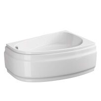 Акриловая ванна Cersanit Joanna New 140x90 см правая, асимметричная белый