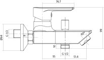 Набір змішувачів Cersanit Vero VERO S601-126 Комплект змішувачів 3в1 B246, хром хром - Фото 3