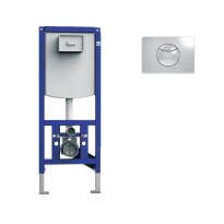 Інсталяція для унитазів Devit 90.210 Комплект інсталяції д/унітаза 450х130х1120мм білий,синій,хром - Фото 1