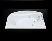 Гідромасажна ванна Devit Prestige 17030124AR 1700x900 права з електронною панеллю, г/м система Lux + аеромасаж білий,хром