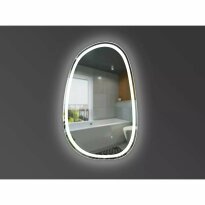 Дзеркало для ванної Devit Style 5415080 Style Асиметричне дзеркало 800х500 з LED підсвіткою та тачсенсором білий,дзеркало - Фото 1