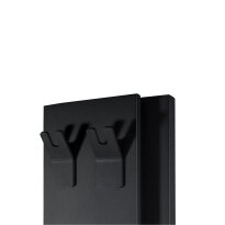 Рушникосушка Deweit Whole Wall 1266 Радіатор електричний Whole Wall, з тримачем для рушників та халатів, колір чорний мат чорний - Фото 4