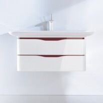 Мебель для ванной комнаты Duravit PV 6767.85/85 Pura Vida Тумба д/раков. 85-White High gloss/85
