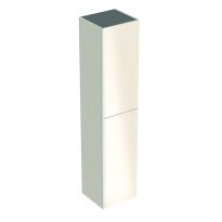 Пенал Geberit Acanto 500.619.JL.2 Acanto Высокий шкаф с двумя дверцами: корпус: лакированный матовый/песочно-серый, фасад: песочно-серое стекло светло-бежевый