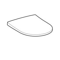 Кришка для унітаза Geberit Acanto 500.605.01.2 Acanto Сидіння з кришкою для унітазу, дюропластове, антибактеріальне, швидкознімне, петлі з функцією плавного опускання (soft-close), біле білий - Фото 2