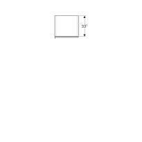 Пенал Geberit Acanto 500.619.01.2 Acanto Висока шафа з двома дверцятами: корпус: лакований ультраглянцевий/ білий, фасад: біле скло білий - Фото 5