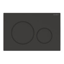 Кнопка для смыва Geberit Sigma 115.882.16.1 Sigma20 Клавиша смыва, двойной смыв, легко чистящееся покрытие, черный мат черный