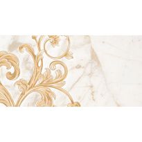 Плитка Golden Tile Saint Laurent 9A0331 белый,золотой - Фото 1