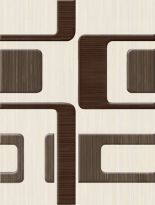 Плитка Golden Tile Velvet ВЕЛЬВЕТ БЕЖЕВЫЙ декор Л61311 коричневый,темно-коричневый,кремовый - Фото 1