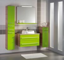 Меблі для ванної кімнати Gorenje Avon 786263 AVON Шафка зі стільницею, зелений-венге 60 см (BKG 60.17) - Фото 2