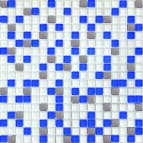 Мозаїка Grand Kerama 466 Мозаїка мікс білий-блакитний-платина білий,блакитний,платиновий