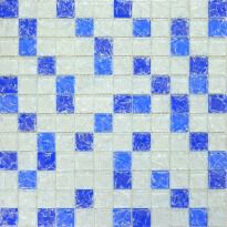 Мозаїка Grand Kerama 803 Мозаїка Мікс білий блакитний синій колотий білий,блакитний,синій