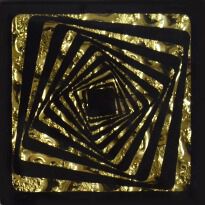 Плитка Grand Kerama КВАДРАТ золото рифл. золотий