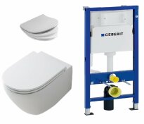 Набір з інсталяцією Kerasan Aquatech Geberit 2в1+Kerasan Aquatech білий