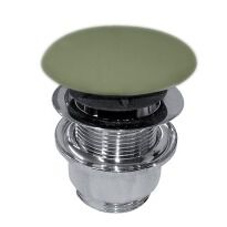 Сифон для раковины Kerasan Nolita Донный клапан постоянный, matt green 9233 11 зеленый - Фото 1
