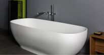 Ванна зі штучного каменю KOS Sidd 1SDBI3CR Sidd ванна окремостояча зі штучного каменю, 1710х710, з сифоном, біла білий - Фото 2