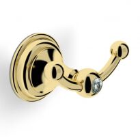 Крючок Langberger Classic Gold 2122232A-PVDG- CLASSIC GOLD Крючок двойной, золото, Swarovski золото - Фото 1