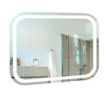 Дзеркало для ванної Liberta SOLO з підсвіткою та лінзою 800x600 хром