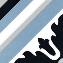 Керамограніт Mayolica Fuji DECOR MAX білий,блакитний,сірий,чорний - Фото 1