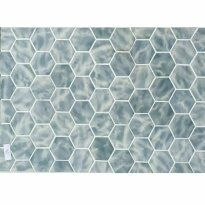 Мозаїка Mozaico de Lux M-MOS (M)DPG098TM-086A-6 317х325х6 блакитний