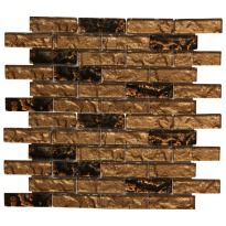Мозаїка Mozaico de Lux S-MOS S-MOS HS0684 (23x73) коричневий,мікс