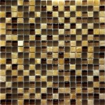 Мозаїка Mozaico de Lux V-MOS V-MOS ONIX BROWN GLOSSY бежевий,коричневий