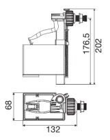 Комплектуючі Oliveira Jolly Uni 560170 впускний клапан 1/2" білий - Фото 2
