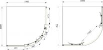 Душова кабіна Primera Frame SHQC51106 (100*100) сірий