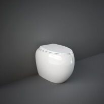 Унітаз RAK Ceramics Cloud CLOWC1346AWHA CLOUD Унітаз підлоговий, пристінний, безобідковий, білий глянець білий - Фото 1