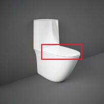Крышка для унитаза RAK Ceramics Sensation SENSC3901WH SENSATION Крышка д/унитаза Duroplast, Soft Close, белая белый
