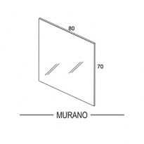 Зеркало для ванной ROYO Murano 21517 серый,серебристый - Фото 2