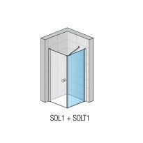 Душова кабіна San Swiss Solino SOLT110005007 бічна стінка 100 см хром - Фото 2