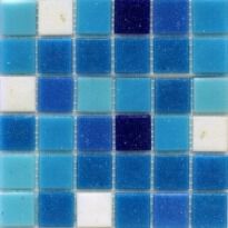Мозаика Stella di Mare R-mos B R-MOS B113132333537 микс голубой-6 на сетке белый,голубой,синий