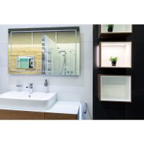 Меблі для ванної кімнати Villeroy&Boch Finion G580GFGN FINION Полиця підвісна, внутр. колір- білий лак, зовн. колір - горіх білий,горіх - Фото 4