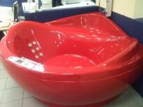 Гідромасажна ванна WGT Illusion Easy + Hydro&Aero 172х172 см (червона) червоний - Фото 3