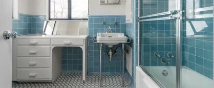 Стиль Streamline Moderne - функциональность и роскошь (на примере ванной комнаты)