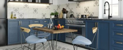 Надаємо стиль та характер інтер’єру кухні: напільна та настінна плитка, кухонний фартух та змішувач