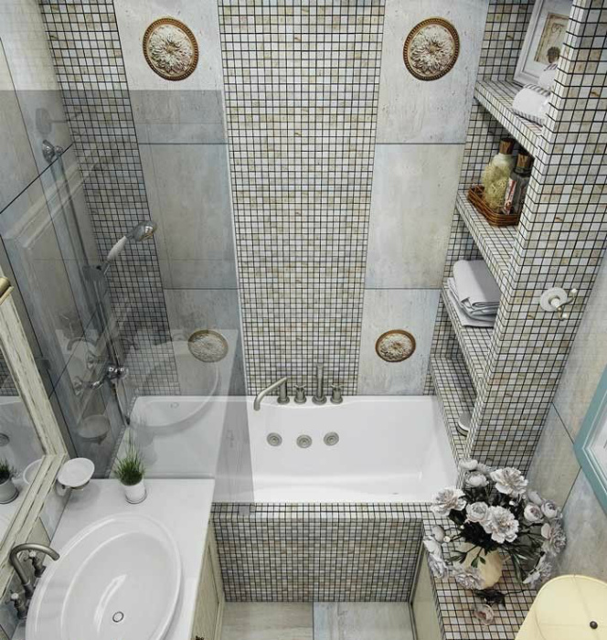 Фото - мозаїка у ванній кімнаті