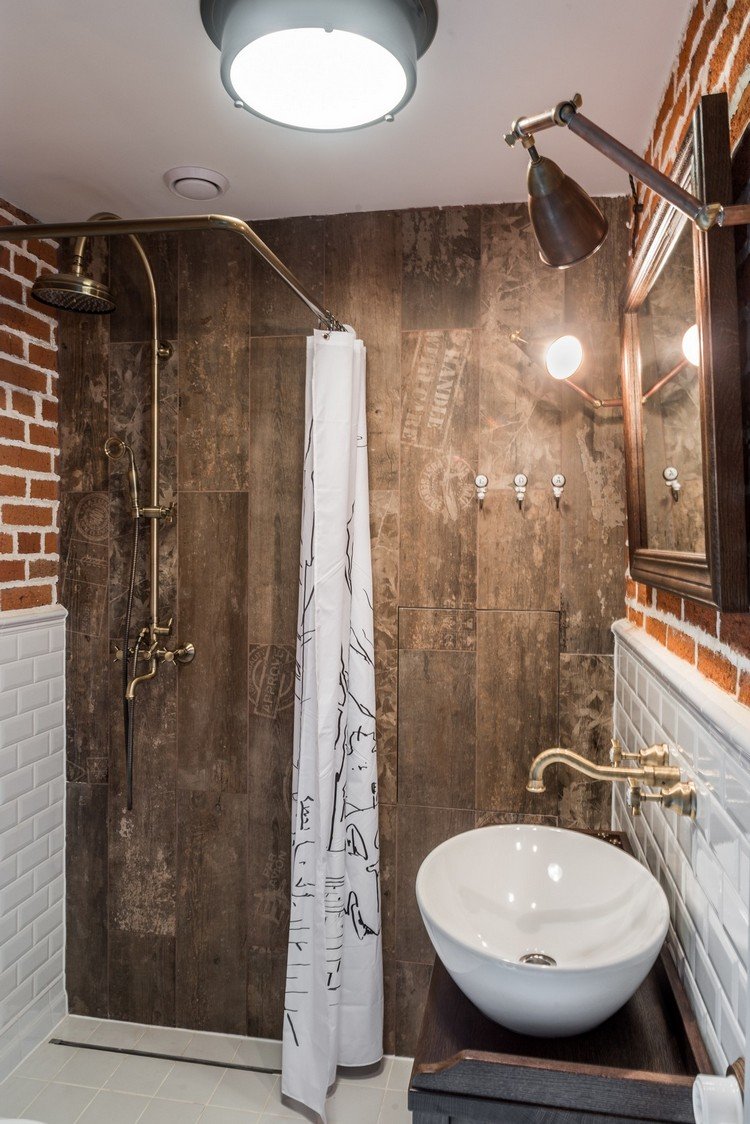 Індустріальний дизайн ванної кімнати