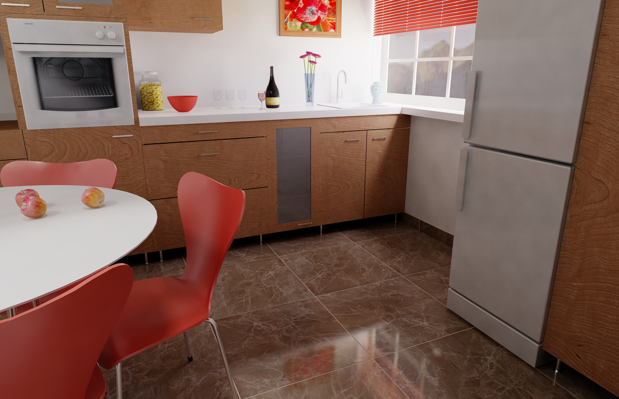 Особливості вибору плитки для підлоги в кухню і хол