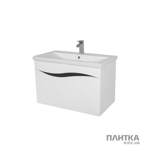 Мебель для ванной комнаты Аква Родос Альфа АЛЬФА-80 "Como" белый с узором - Фото 1