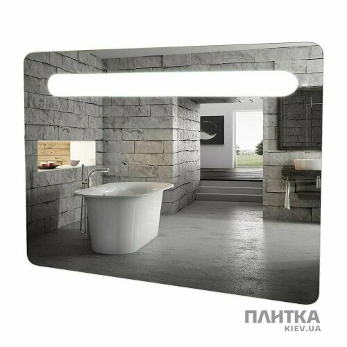 Зеркало для ванной Аква Родос Гама 4525 ГАМА Зеркало-100 с подсветкой LED серебро - Фото 1
