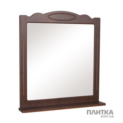 Зеркало для ванной Аква Родос Классик Зеркало 65см с полкой и 2 подстветками (итальянский орех) коричневый,орех - Фото 1