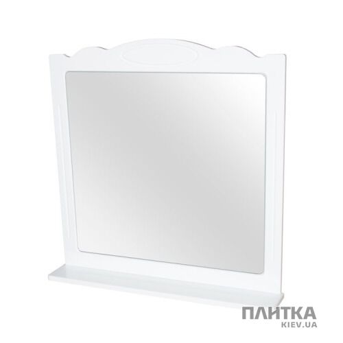 Зеркало для ванной Аква Родос Классик Зеркало 80см с подстветкой и полкой (белая) белый - Фото 1