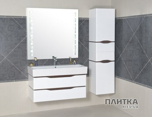Дзеркало для ванної Аква Родос Венеція 100х95 см з орнаментом - Фото 3
