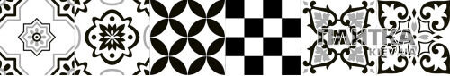 Керамогранит Almera Ceramica Bergen ARTIC BLACK белый,черный - Фото 2